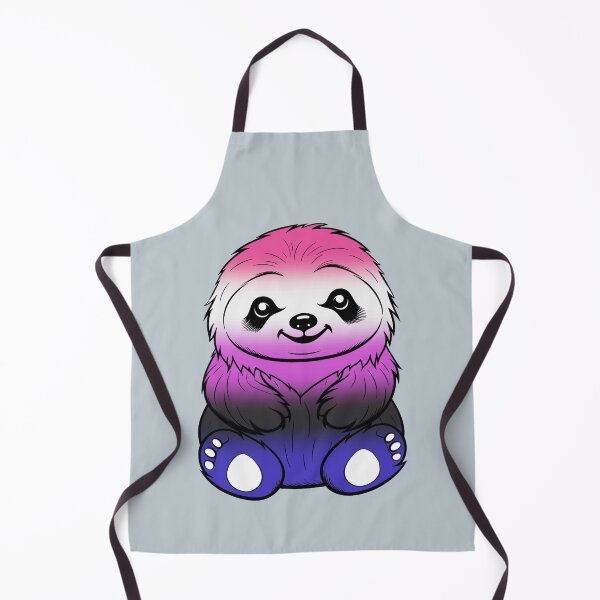 Item preview, Cute Genderfluid Pride Flag Sloth, Subtle Kawaii Genderfluid Sloth Design designed and sold by Travelslightly.