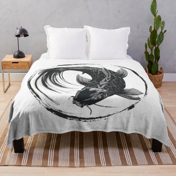 Item preview, Vintage Asian Japanese Koi designed and sold by Angry Swan Designs.