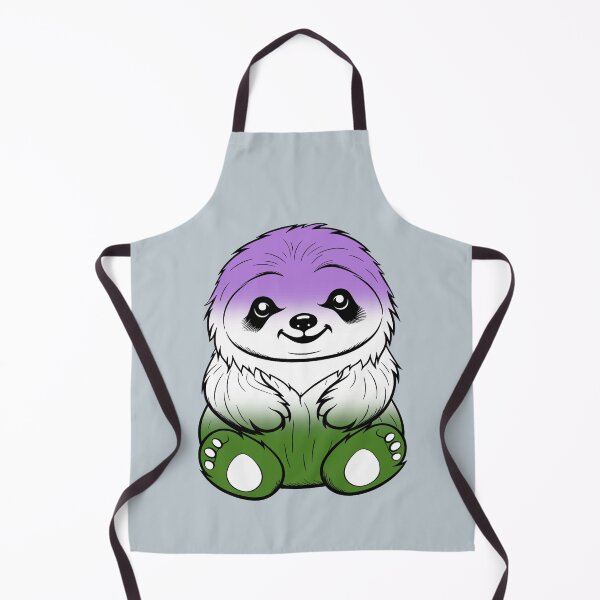 Item preview, Cute Genderqueer Pride Flag Sloth, Subtle Kawaii Genderqueer Sloth Design designed and sold by Travelslightly.