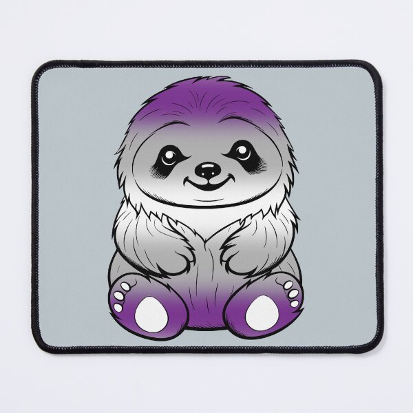 Item preview, Cute Graysexual Pride Flag Sloth, Subtle Kawaii Greysexual Sloth Design designed and sold by Travelslightly.