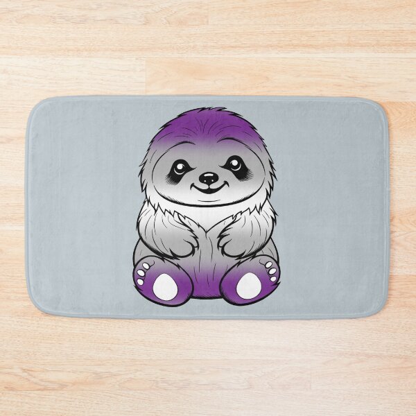 Item preview, Cute Graysexual Pride Flag Sloth, Subtle Kawaii Greysexual Sloth Design designed and sold by Travelslightly.