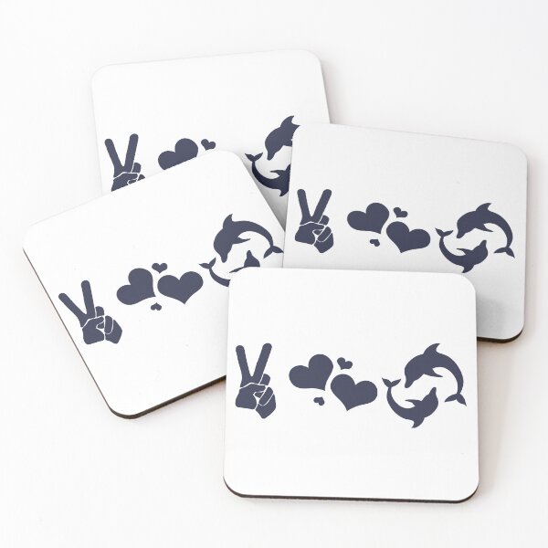 Item preview, Peace Love Dolphins designed and sold by fadouades.