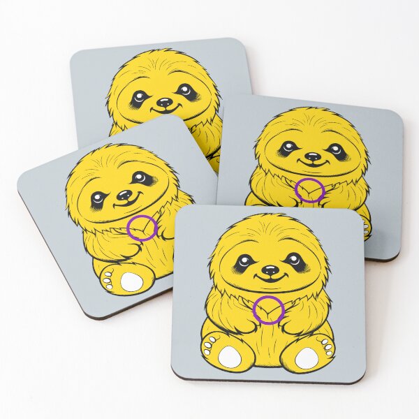 Item preview, Cute Intersex Pride Flag Sloth, Subtle Kawaii Intersex Sloth Design designed and sold by Travelslightly.