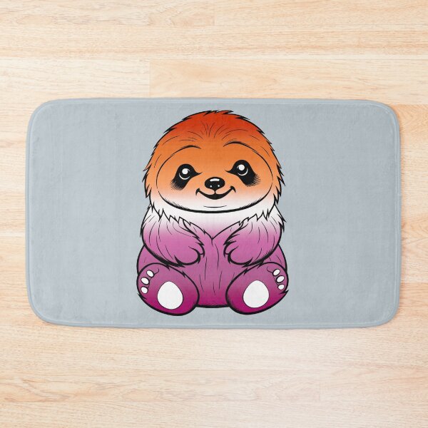 Item preview, Cute Lesbian Pride Flag Sloth, Subtle Kawaii Lesbian Sloth Design designed and sold by Travelslightly.