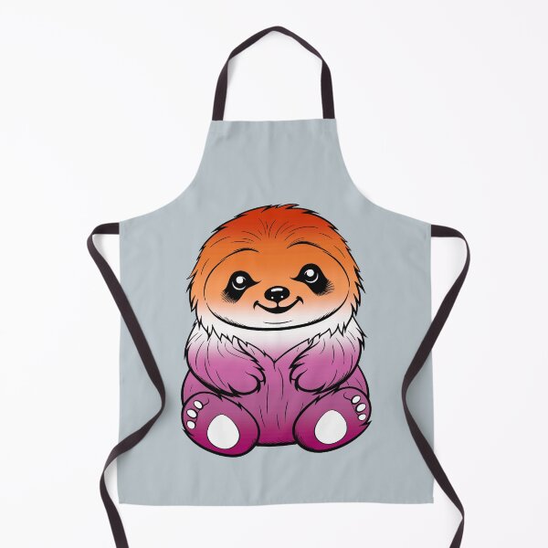 Item preview, Cute Lesbian Pride Flag Sloth, Subtle Kawaii Lesbian Sloth Design designed and sold by Travelslightly.