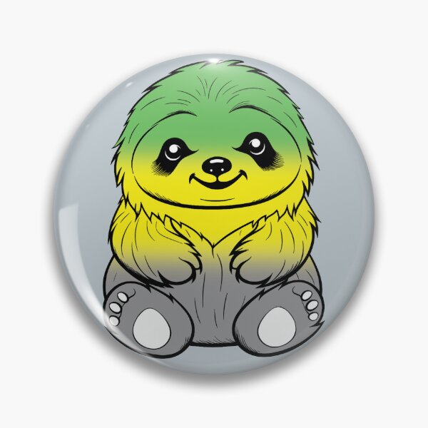 Item preview, Cute Lithromantic Pride Flag Sloth, Subtle Kawaii Lithromantic Sloth Design designed and sold by Travelslightly.
