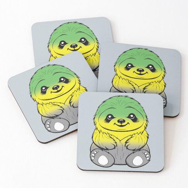 Item preview, Cute Lithromantic Pride Flag Sloth, Subtle Kawaii Lithromantic Sloth Design designed and sold by Travelslightly.