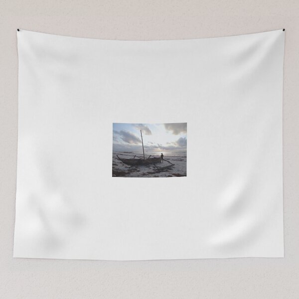 Item preview, Dhow wooden boats at sunrise with fisherman designed and sold by exploramum.