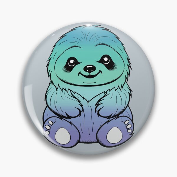 Item preview, Cute Neptunic Pride Flag Sloth, Subtle Kawaii Neptunic Sloth Design designed and sold by Travelslightly.