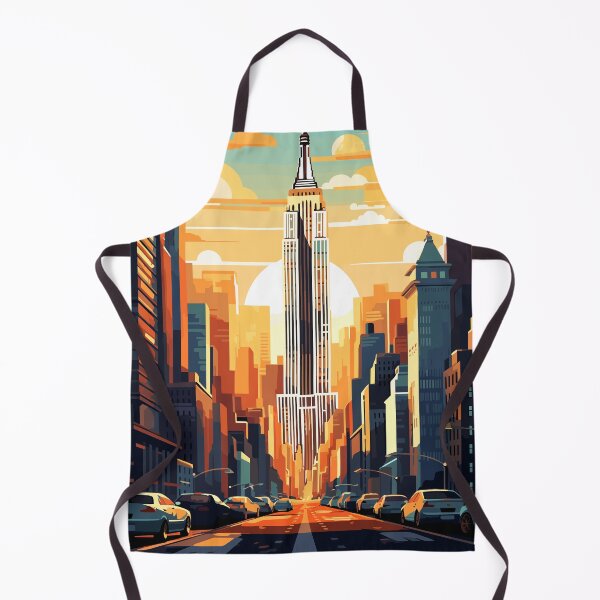 Item preview, New York. United States. Vintage Style Travel Poster. designed and sold by Lucy Goosy Art.