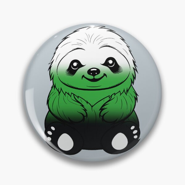 Item preview, Cute Neutrois Pride Flag Sloth, Subtle Kawaii Neutrois Sloth Design designed and sold by Travelslightly.