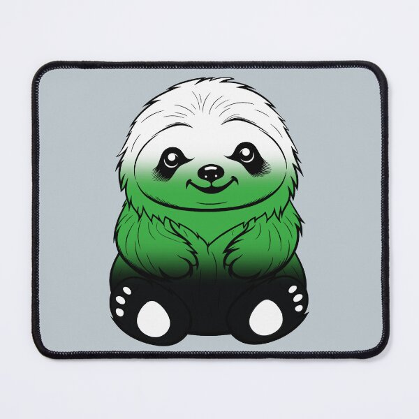 Item preview, Cute Neutrois Pride Flag Sloth, Subtle Kawaii Neutrois Sloth Design designed and sold by Travelslightly.