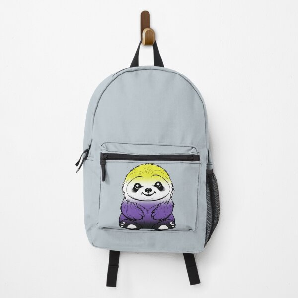Item preview, Cute Nonbinary Pride Flag Sloth, Subtle Kawaii Enby Sloth Design designed and sold by Travelslightly.
