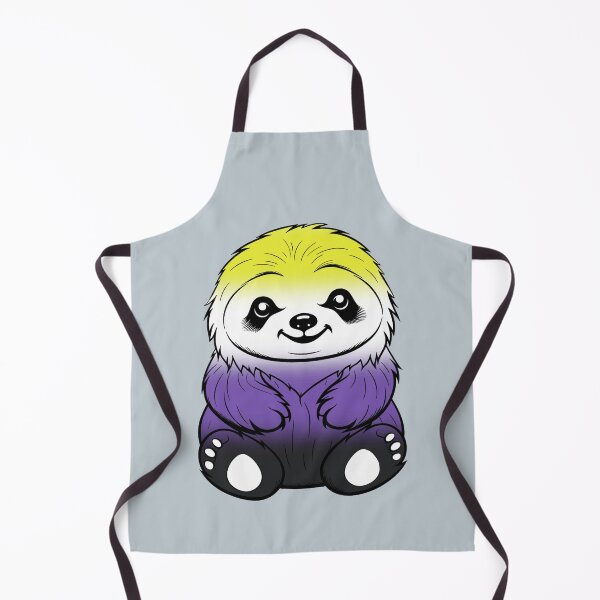 Item preview, Cute Nonbinary Pride Flag Sloth, Subtle Kawaii Enby Sloth Design designed and sold by Travelslightly.