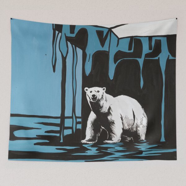 Item preview, Ice Melting Stencil Graffiti designed and sold by Bomax121.