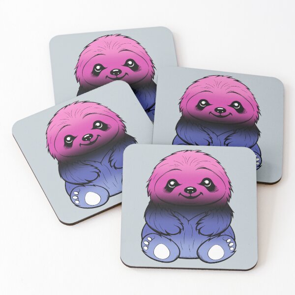 Item preview, Cute Omnisexual Pride Flag Sloth, Subtle Kawaii Omni Sloth Design designed and sold by Travelslightly.