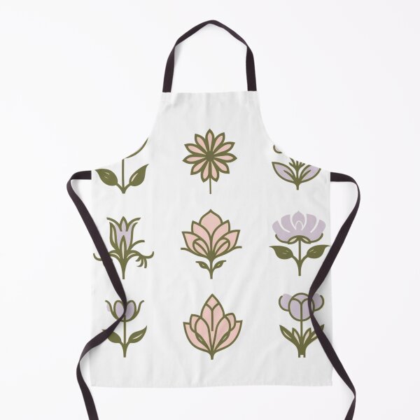 Item preview, green blue pink flowers designed and sold by bukajart.