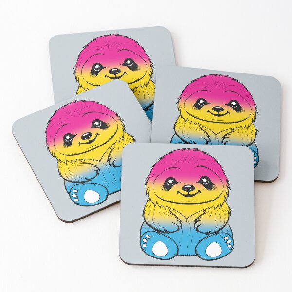 Item preview, Cute Pansexual Pride Flag Sloth, Subtle Kawaii Pan Sloth Design designed and sold by Travelslightly.