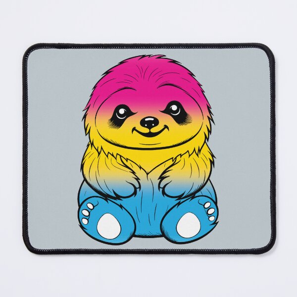 Item preview, Cute Pansexual Pride Flag Sloth, Subtle Kawaii Pan Sloth Design designed and sold by Travelslightly.