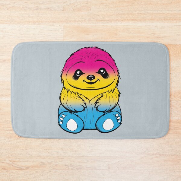 Item preview, Cute Pansexual Pride Flag Sloth, Subtle Kawaii Pan Sloth Design designed and sold by Travelslightly.