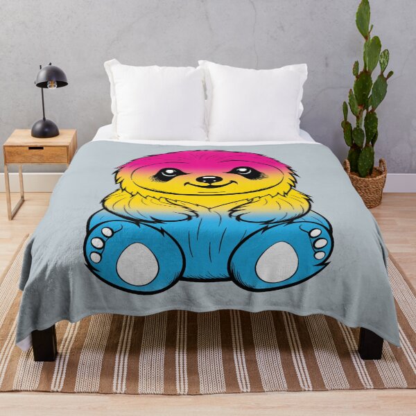 Item preview, Cute Pansexual Pride Flag Sloth, Subtle Kawaii Pan Sloth Design designed and sold by Travelslightly.