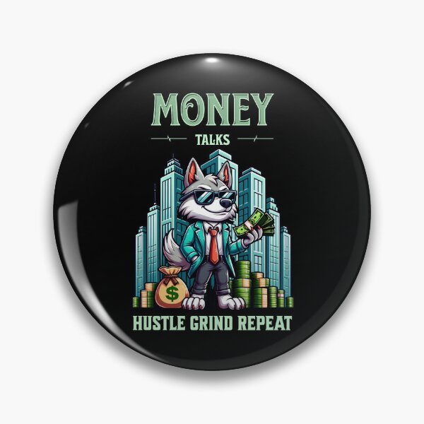 Item preview, Money Talks Hustle Grind Repeat designed and sold by RockBeeDesigns.