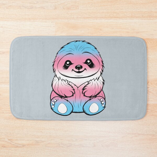 Item preview, Cute Transgender Pride Flag Sloth, Subtle Kawaii Transgender Sloth Design designed and sold by Travelslightly.