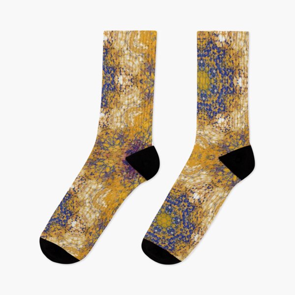 Item preview, Digital Mandala Yellow Blue and White designed and sold by WormholeOrbital.