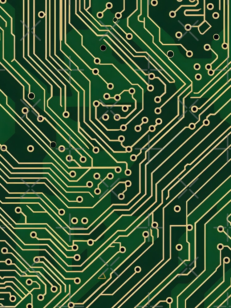 Thumbnail 4 of 4, iPhone Case, Simple PCB Pattern designed and sold by dcrc.