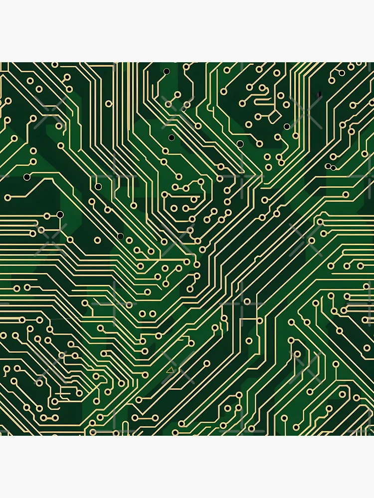 Thumbnail 5 of 5, Coasters (Set of 4), Simple PCB Pattern designed and sold by dcrc.