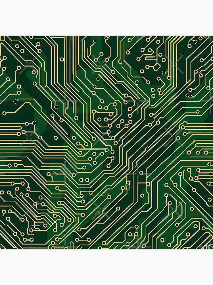 Thumbnail 4 of 4, Clock, Simple PCB Pattern designed and sold by dcrc.