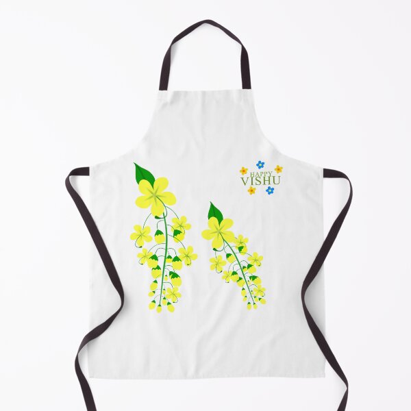 Item preview, Happy Vishu with Cassia fistula design designed and sold by DesignDrawn.