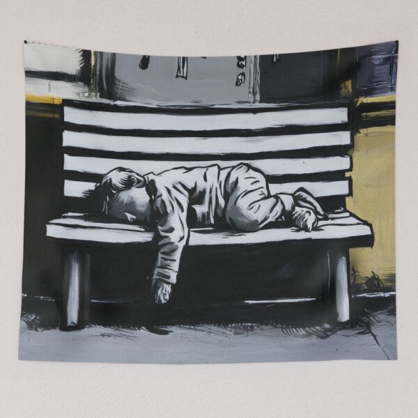 Item preview, Sleeping Stencil Graffiti designed and sold by Bomax121.