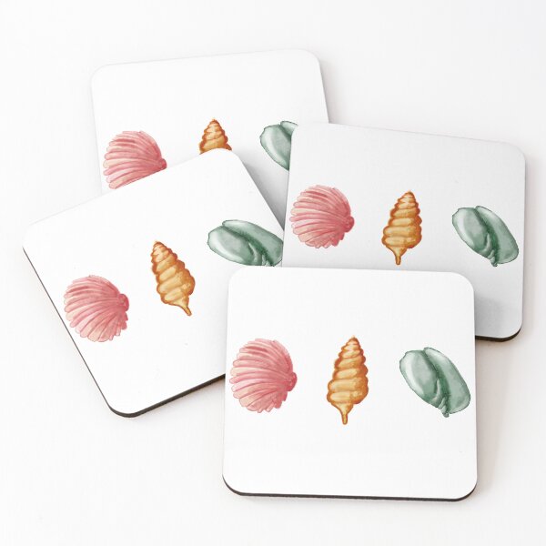 Item preview, Watercolor Seashells on the Beach 3 designed and sold by Pixel & Petal Co..