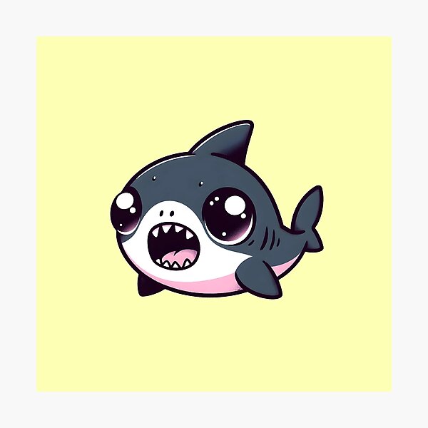 Item preview, Cute shark designed and sold by Anna Halasek.