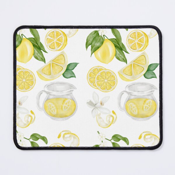 Item preview, lemons, lemon flowers and lemonade designed and sold by MyAbstractInk.