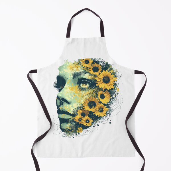 Item preview, Sunflower Adorned Portrait designed and sold by palmyst.