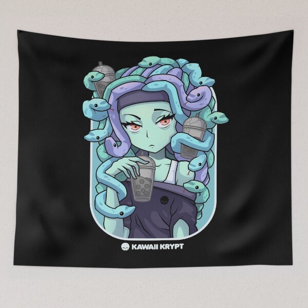 Item preview, Boba Gorgon Anime Girl designed and sold by KawaiiKrypt.
