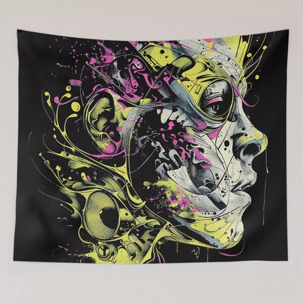 Item preview, Abstract man Art designed and sold by Obsidian Ink by Wilshire.