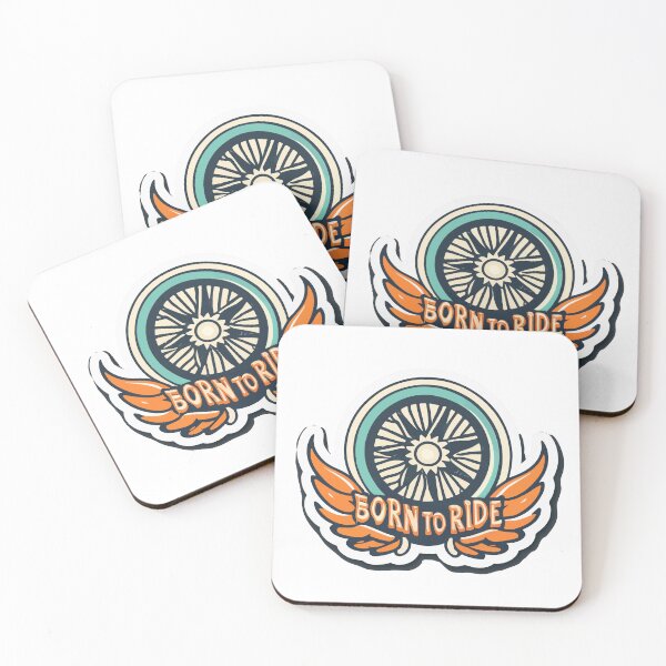 Item preview, Born to Ride - Vintage Winged Wheel with Flames designed and sold by NiftyWrx.