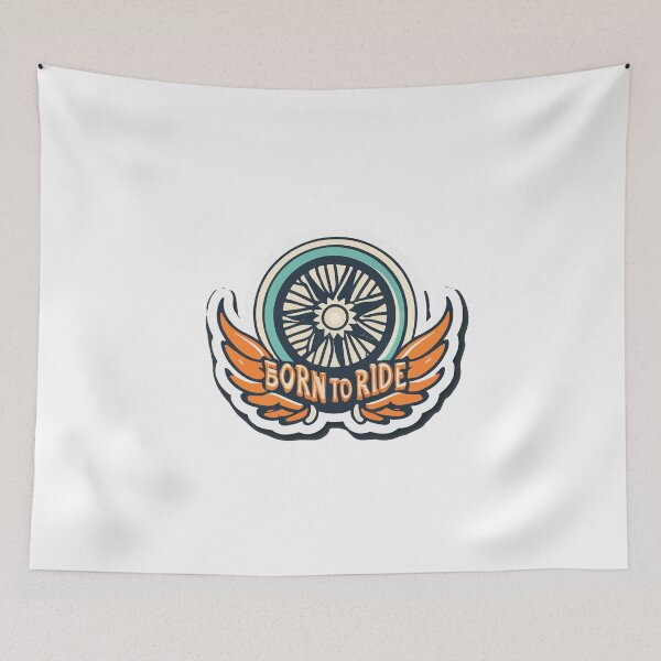Item preview, Born to Ride - Vintage Winged Wheel with Flames designed and sold by NiftyWrx.