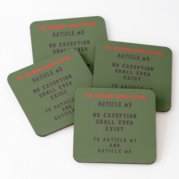 Item preview, The Supreme Constitution - Article 3 designed and sold by AlienAlmanac.