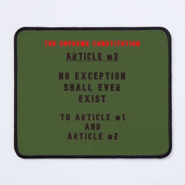 Item preview, The Supreme Constitution - Article 3 designed and sold by alien almanac.
