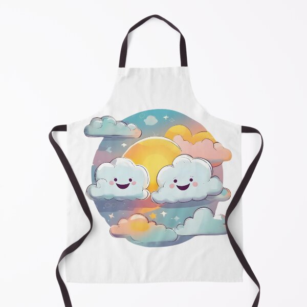 Item preview, sunset and cute cheerful clouds, radiate positivity, smiling friends designed and sold by orthodox-icon.