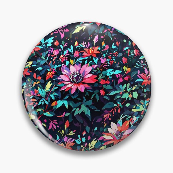 Item preview, Tropical Flowers Seamless Pattern retro vintage cartoon design designed and sold by BorgSpareParts.