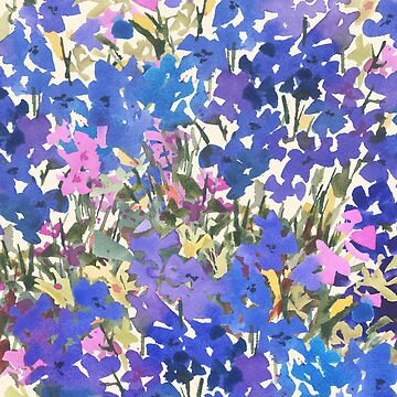 Aperçu de l'œuvre Fleurs sauvages de la pervenche bleue de Pamela Gatens