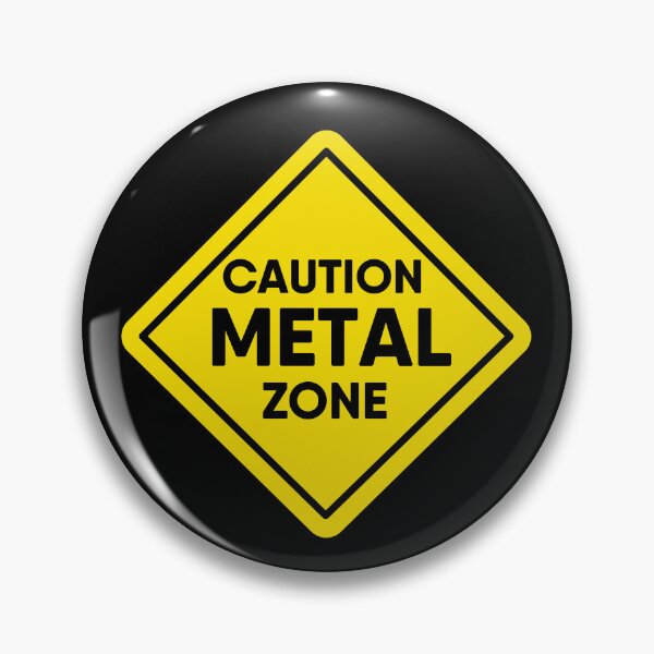 Item preview, Metal Zone Caution: Yellow Sign Digital Drawing designed and sold by RiciPaneto.