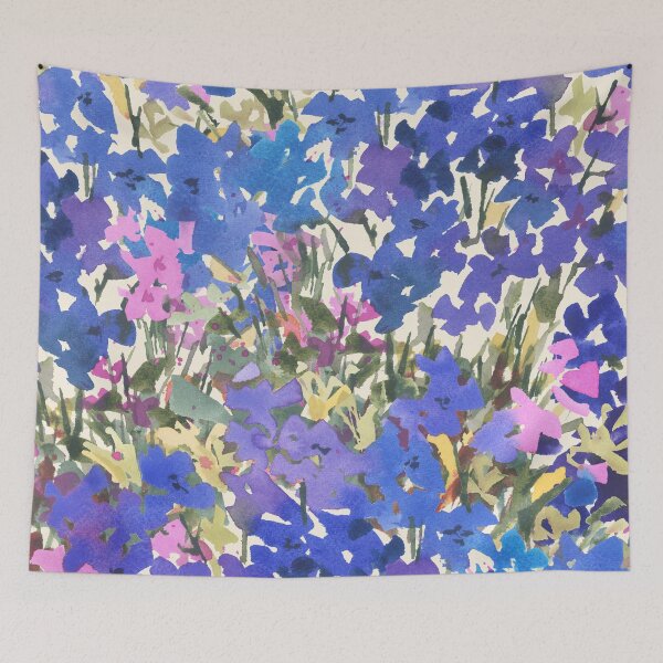 Item preview, Blue Periwinkle Wildflowers designed and sold by Pamela Gatens.