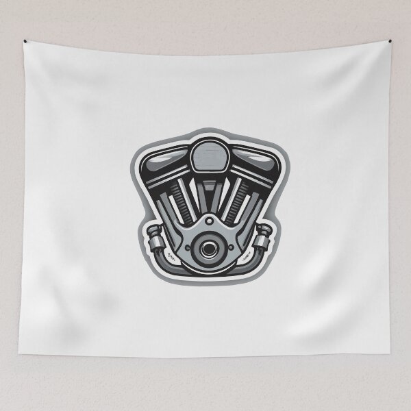 Item preview, Roaring Motorcycle Engine - Hyper-Realistic Power Design designed and sold by NiftyWrx.
