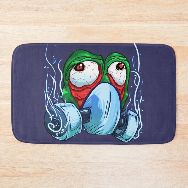 Item preview, Green Frog Peppo with Copium Mask Meme designed and sold by yashik.